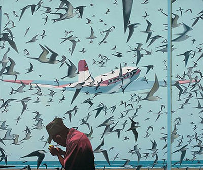 Against the Wind by Shibu Natesan - Auction record, sale price, and art valuation. Compare with similar artists and explore comparable artworks.