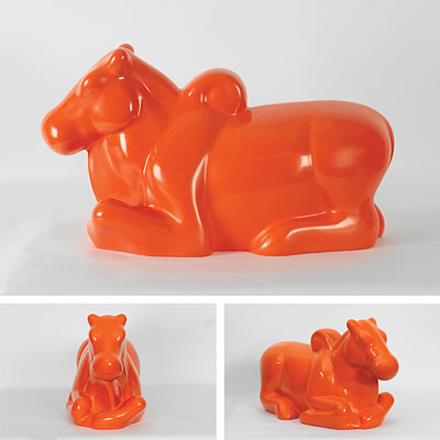 Nandi in Orange
