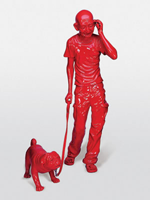 India Shining VII (Gandhi Walking Dog) by Debanjan Roy - Auction record, sale price, and art valuation. Compare with similar artists and explore comparable artworks.