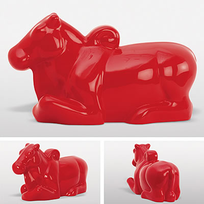 Nandi in Red
