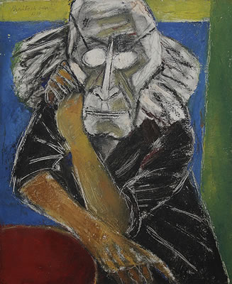Portrait of Paritosh Sen: Self-portrait
