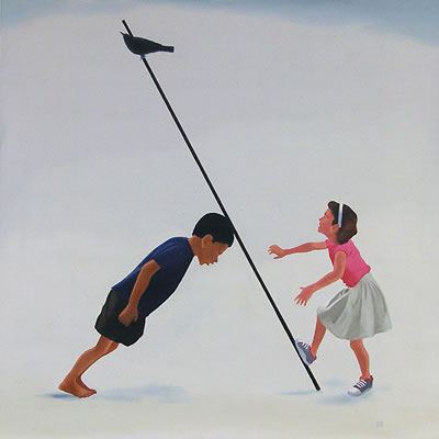 Boy and Girl Playing