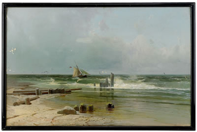 A Sailing boat by the beach by Arsenii Ivanovich Meschersky - Auction record, sale price, and art valuation. Compare with similar artists and explore comparable artworks.