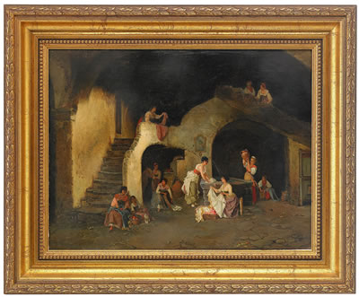 Scene in a Roman interior