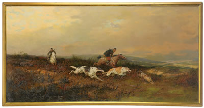 Hunting scene by Rudolf Fedorovich Frentz the Elder - Auction record, sale price, and art valuation. Compare with similar artists and explore comparable artworks.