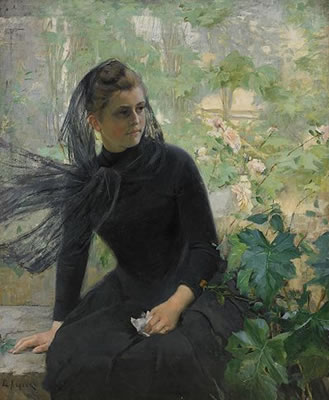 Sample artwork by Elisabeth Keyser (1851 - 1898), known for painting - View similar artists and auction records