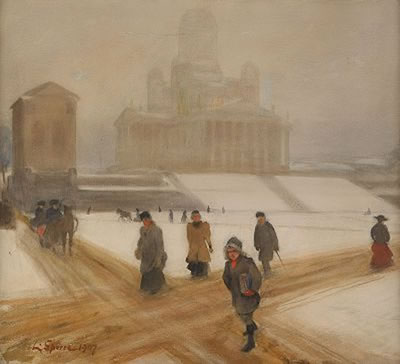 Sample artwork by Louis Sparre (1863 - 1964), known for furniture and ceramics design - View similar artists and auction records
