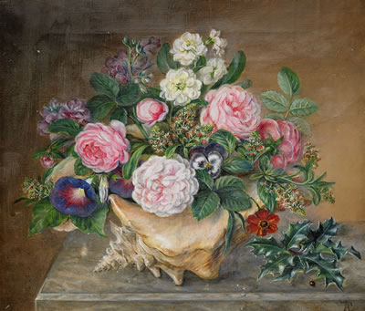 Blomsterstilleben med snäcka by Augusta Plagemann - Auction record, sale price, and art valuation. Compare with similar artists and explore comparable artworks.
