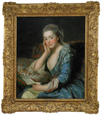 Portrait of Comtesse de Bonneval, née Biron, dressed "à la sultane"