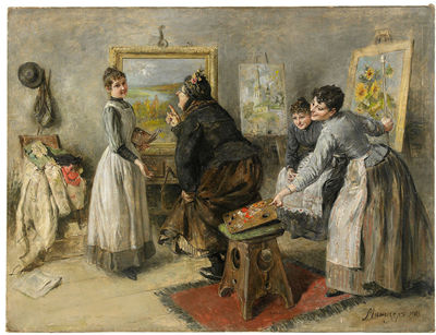 The Painting Lesson by Heinrich Maniser - Auction record, sale price, and art valuation. Compare with similar artists and explore comparable artworks.