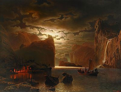 Månsken över Sognefjorden