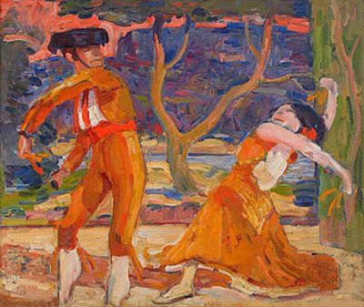 Spansk dans by Gosta Hennigs - Auction record, sale price, and art valuation. Compare with similar artists and explore comparable artworks.