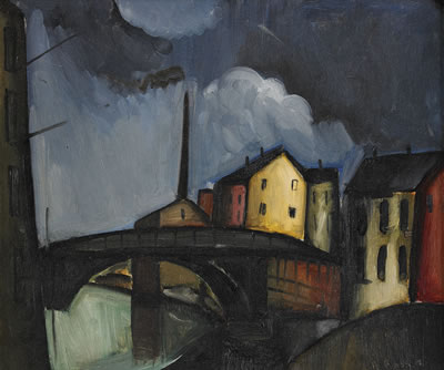 Industribyggnader - motiv från Norrköping