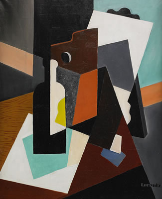 Nature morte/Composition med butelj