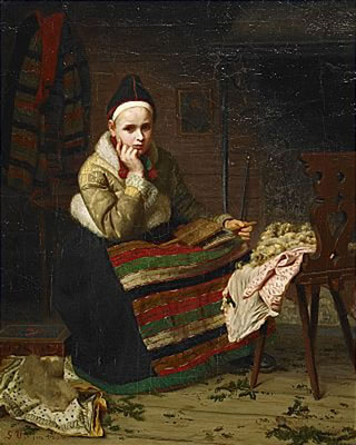 Allmogeinteriör med Rättvikskulla by Gottfrid Virgin - Auction record, sale price, and art valuation. Compare with similar artists and explore comparable artworks.