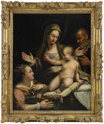 The Holy Family and Saint Catherine of Alexandria