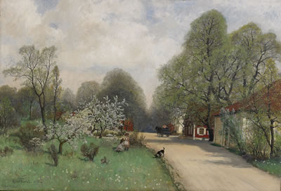 Sommarmotiv från Medevi brunn