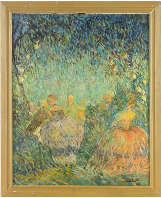 In the fruit garden