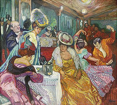 Sample artwork by Johan Axel Gustaf Torneman (1880 - 1925), known for abstract painting of cafe scenes, landscape, figure, genre, portrait, mountains, graphics - View similar artists and auction records