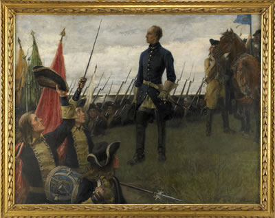 Karl XII hyllas