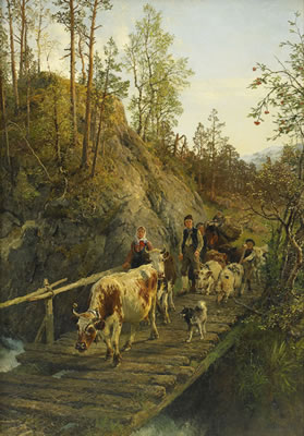 Sample artwork by Anders Monsen Askevold (1834 - 1900), known for painting, landscape - View similar artists and auction records