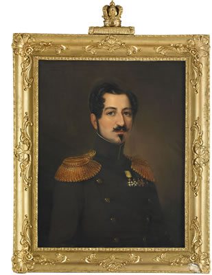 Porträtt av Oscar I av Sverige-Norge - midjebild by Erik Wahlbergson - Auction record, sale price, and art valuation. Compare with similar artists and explore comparable artworks.