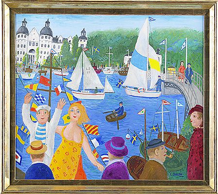 Sample artwork by Lennart Jirlow (1936 - 2020), known for painting - View similar artists and auction records