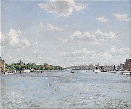 Vy mot Skeppsholmen och Södermalm - Stockholm