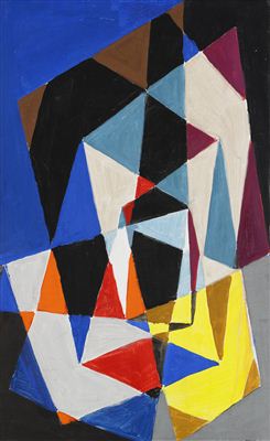 Sample artwork by Einar Lynge-Ahlberg (1913 - 1980), known for concrete painting and ceramics - View similar artists and auction records