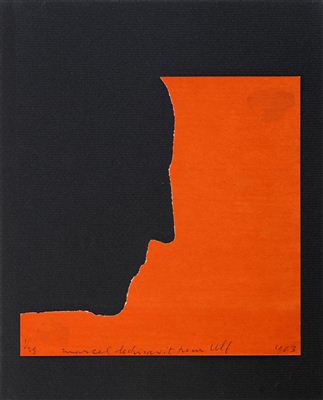 Portrait of Marcel Duchamp: Self-Portrait in Profile