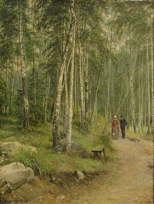 Skogspromenad by Hanna Hirsch Pauli - Auction record, sale price, and art valuation. Compare with similar artists and explore comparable artworks.