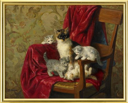 La chatte et ses chatons