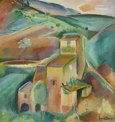 Italienskt landskap - Toscana