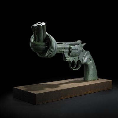 Non-Violence by Carl Fredrik Reutersward - Auction record, sale price, and art valuation. Compare with similar artists and explore comparable artworks.