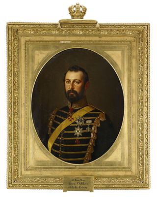 Porträtt av kung Karl XV av Sverige och Norge (1826-72)
