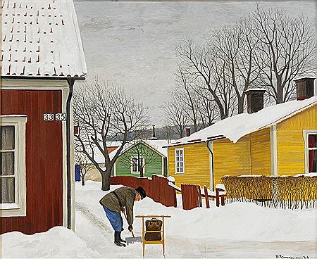Vintermotiv från Trosa