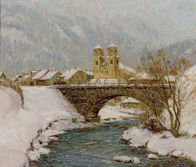 Winter In the Tyrol by Robert Curry - Auction record, sale price, and art valuation. Compare with similar artists and explore comparable artworks.