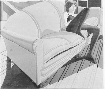 Sandra on a Sofa