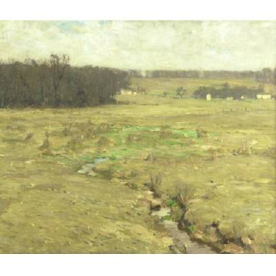 Bucks County, Landscape by William Langson Lathrop - Auction record, sale price, and art valuation. Compare with similar artists and explore comparable artworks.