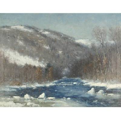Sample artwork by Joseph Greenwood (1857 - 1927), known for landscape, coastal views - View similar artists and auction records