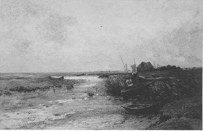 Fishermen at Shoreline by Edward B Gay - Auction record, sale price, and art valuation. Compare with similar artists and explore comparable artworks.