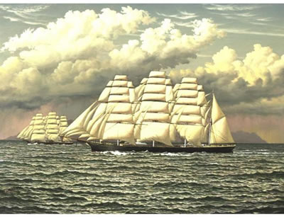 LONDON TEA CLIPPERS RACING OFF DOVER