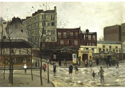 LE COIN DE LA RUE DES MARTYRS ET BOULEVARD DE ROCHECHOUART by Hippolyte Camille Delpy - Auction record, sale price, and art valuation. Compare with similar artists and explore comparable artworks.