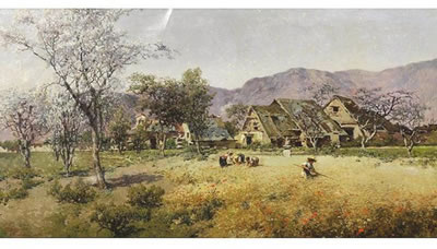 Sample artwork by Riccardo Pellegrini (1863 - 1934), known for landscape, figure, still life, genre and marine painting and mixed-media - View similar artists and auction records
