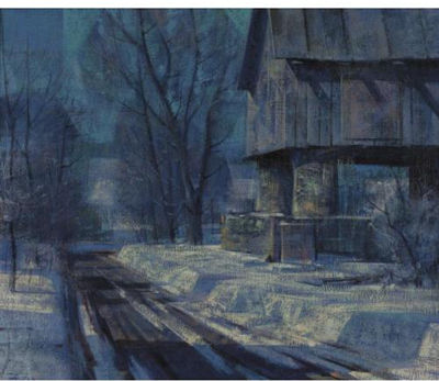 Roadside Barn, Bucks County, Pennsylvania by R John Foster - Auction record, sale price, and art valuation. Compare with similar artists and explore comparable artworks.