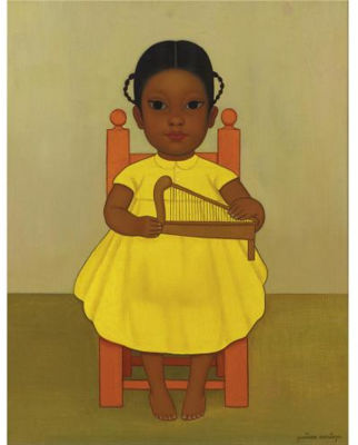 Sample artwork by Gustavo Montoya (1905 - 2003), known for child portrait, genre and still life painting, murals, posters - View similar artists and auction records