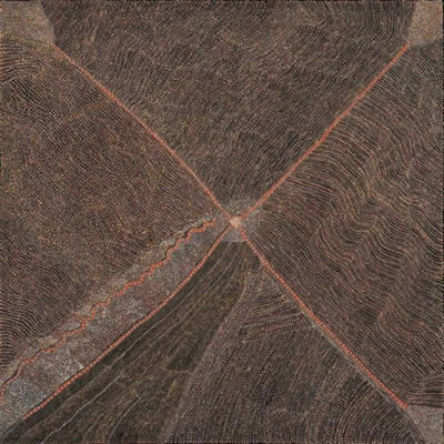 MOUNTAIN DEVIL LIZARD 1995 by Kathleen Petyarre - Auction record, sale price, and art valuation. Compare with similar artists and explore comparable artworks.