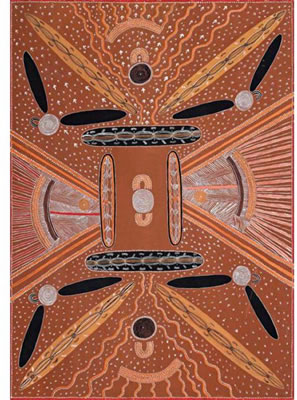 BUDGERIGAR DREAMING 1972 by Kaapa Mbitjana Tjampitjinpa - Auction record, sale price, and art valuation. Compare with similar artists and explore comparable artworks.