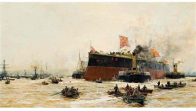 BIRTH OF A TITAN: 'HMS BLAKE'