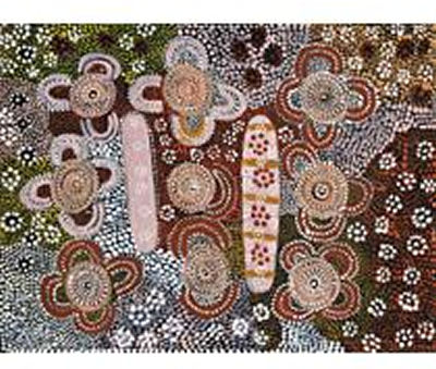 WOMEN'S STORY AT YALUKURU by Old Mick Wallankarri Tjakamarra - Auction record, sale price, and art valuation. Compare with similar artists and explore comparable artworks.